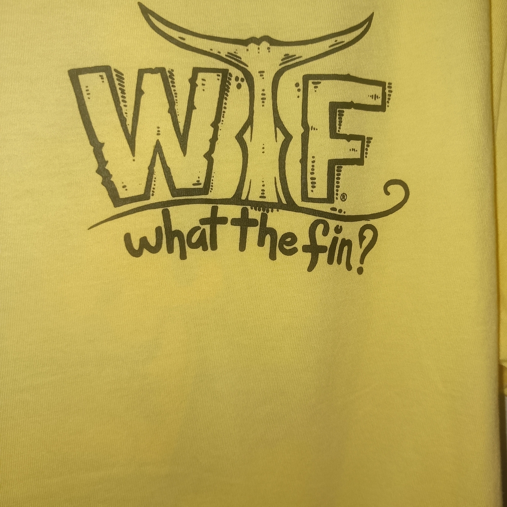 What The Fin Yellow Graphic Tee